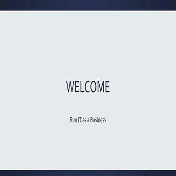 20150929 Playbook Transformational IT  Run IT as a Business