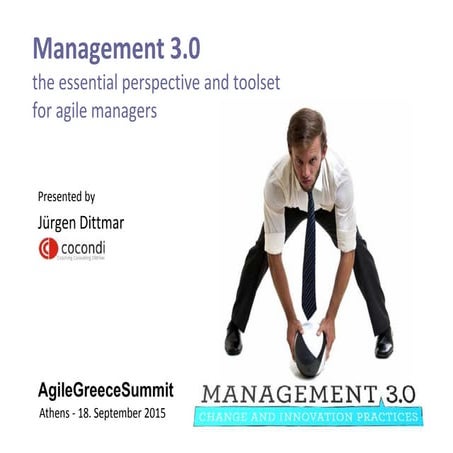 Jürgen Dittmar, Cocondi - Management 3.0 | Agile Greece Summit 2015
