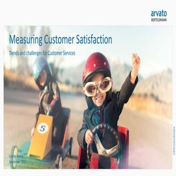 Measuring Customer Satisfaction: trends and challenges for Customer Service