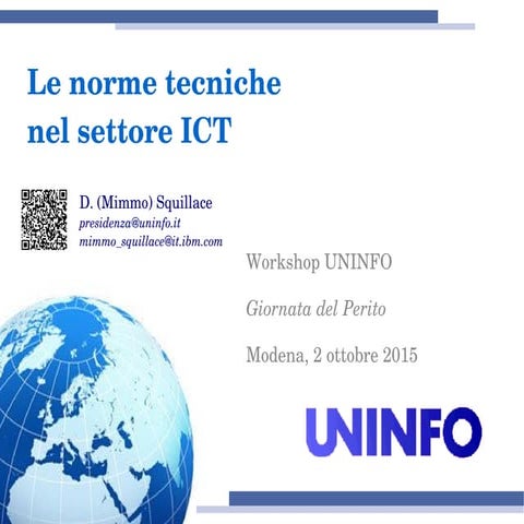 Le norme tecniche nel settore ICT