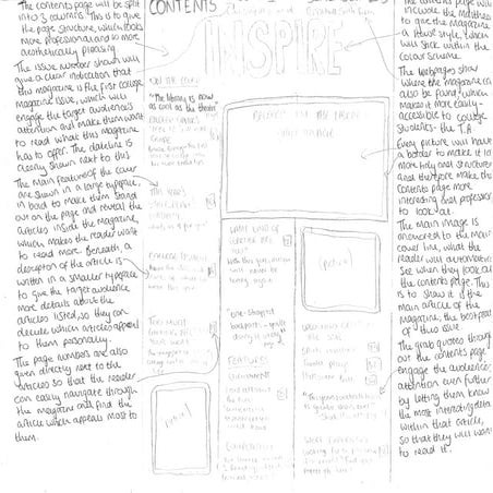 Preliminary contents page draft