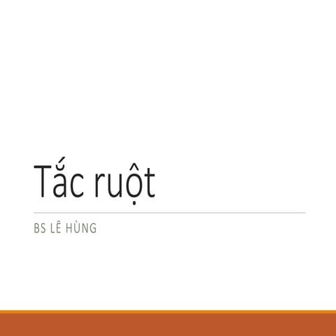 20151005 Chẩn đoán tắc ruột