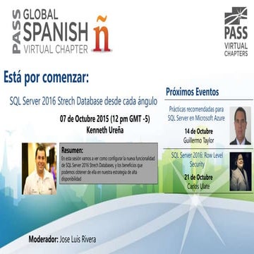 SQL Server 2016 Strech Database desde cada ángulo - Kenneth Ureña