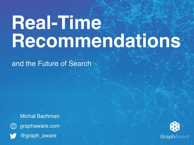 Real-Time Recommendations and the F...