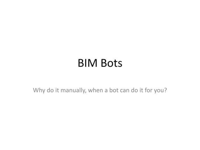 BIM Bots
