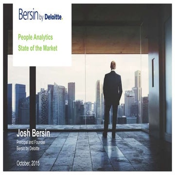 People Analytics:  State of the Market - Top Ten List
