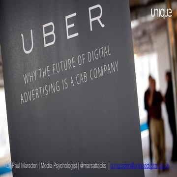The Uberfication of Advertising