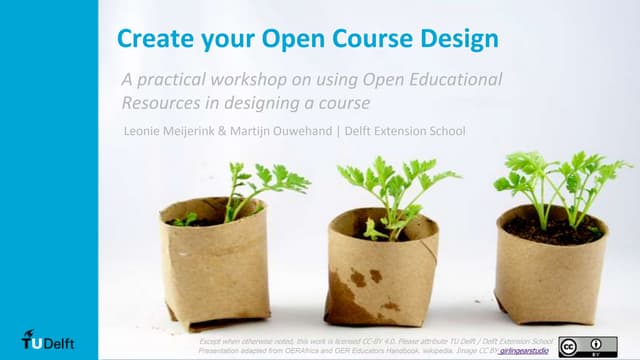Create your Open Course Design (OER)