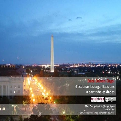 Data driven organizations