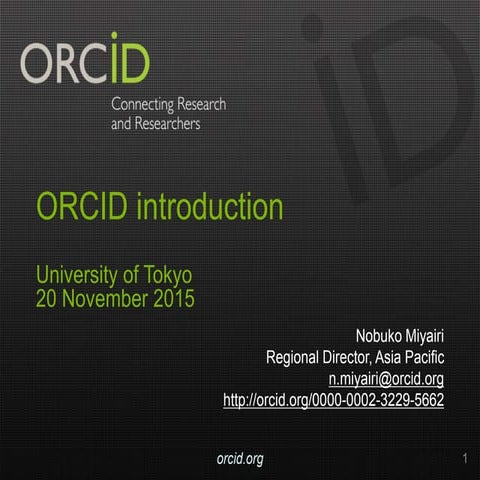 ORCID introduction