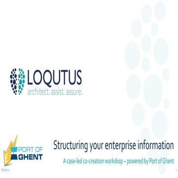 Hoe enterprise information structureren?