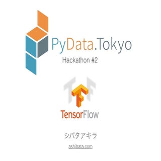 PyData.Tokyo Hackathon#2 TensorFlow