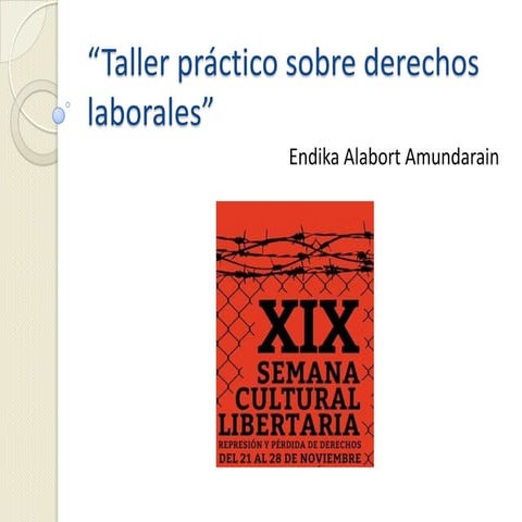 Taller de derechos laborales (básico)