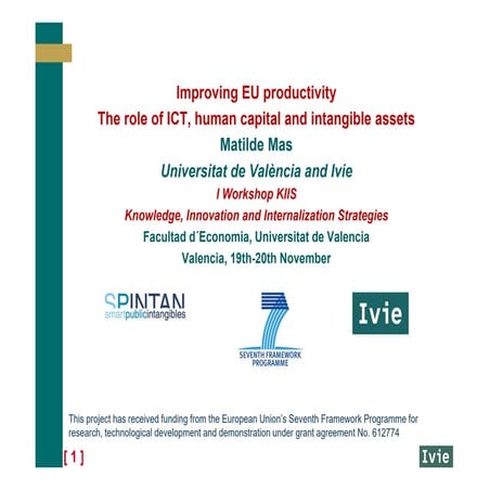 Matilde Mas Ivars - I Workshop KIIS. Valencia Nov15