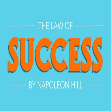 LAW OF SUCESS BY NAPOLEON HILL