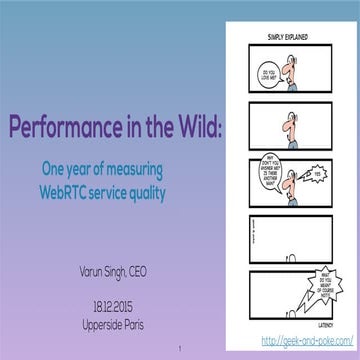One year of measuring WebRTC service quality