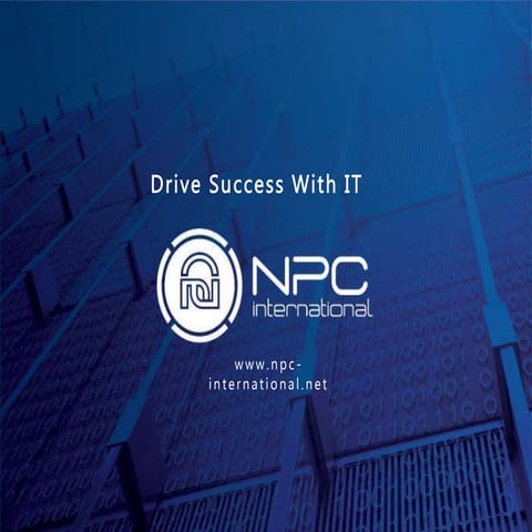 Company Profile - NPC with TIBCO Spotfire solution  