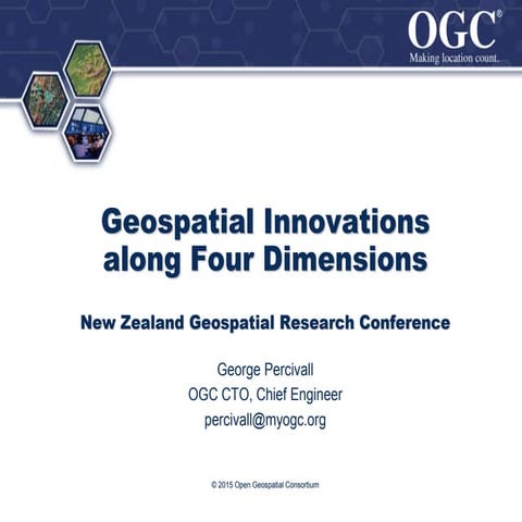 Geospatial innovation along four dimensions