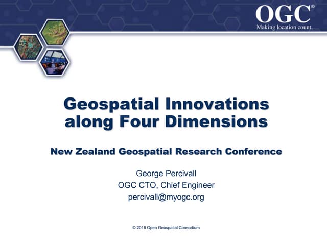 Geospatial innovation along four dimensions