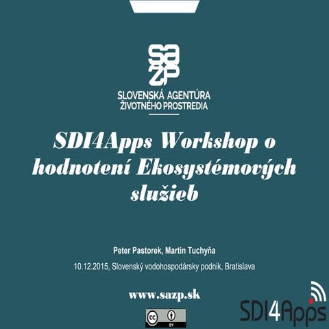 SDI4Apps Workshop o hodnotení Ekosystémových služieb