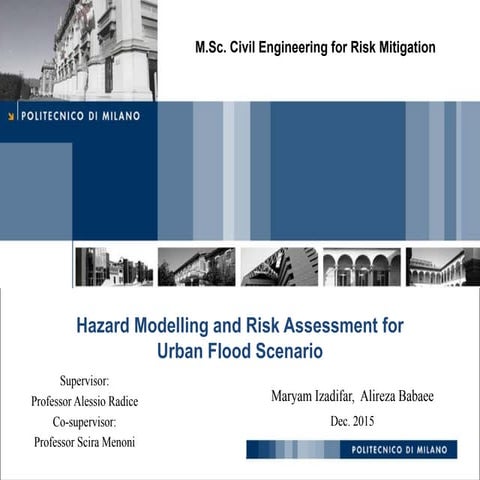 Hazard Modelling and Risk Assessment for Urban Flood Scenario | PDF