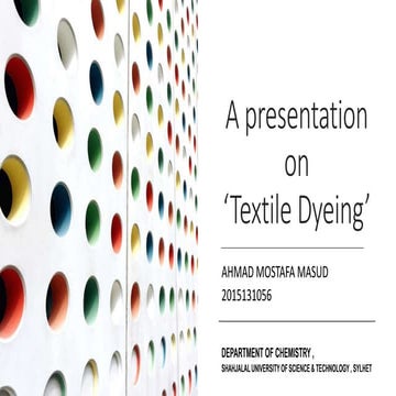 Textile Dyeing