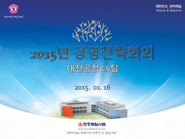 2015년 경영전략회의(2015)