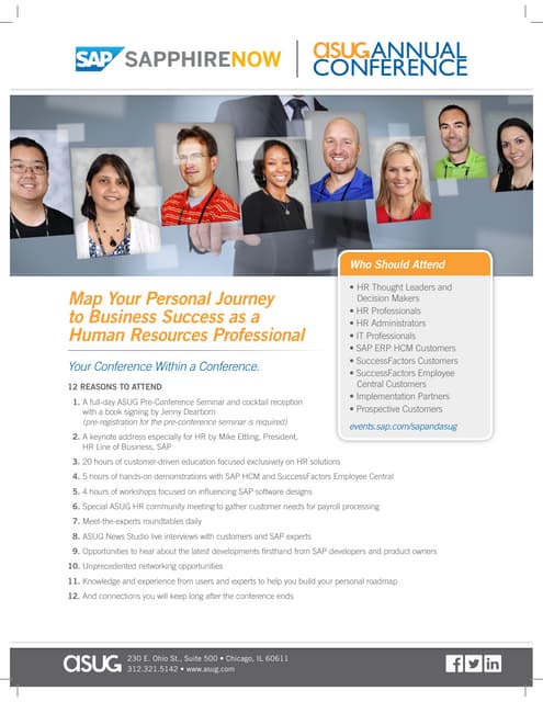 HR Community Conference at SAPPHIRE 2015 and ASUG Annual Conference