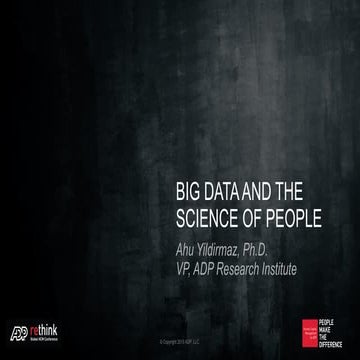 ADP ReThink Global HCM 2015: Big Data and the Science of People