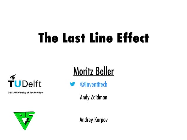 The Last Line Effect