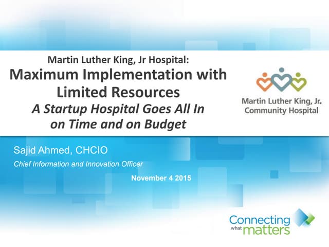 2015 iHT2 Health IT Beverly Hills Summit