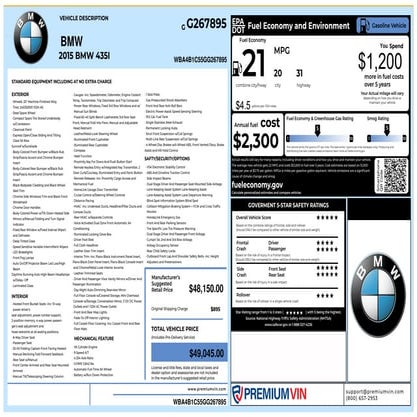 BMW window sticker lookup| Detailed vehicle History | PPT