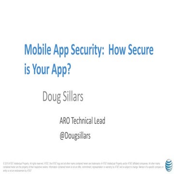 Mobile App Security: How Secure is your Mobile App