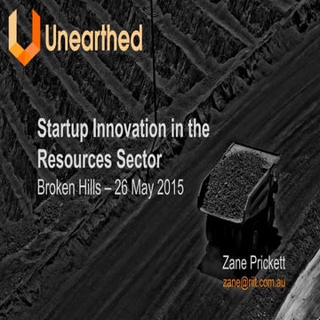 2015 Broken Hill Resources Investment Symposium - Unearthed - Zane Prickett