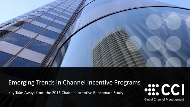 Emerging Trends in Channel Incentive Programs