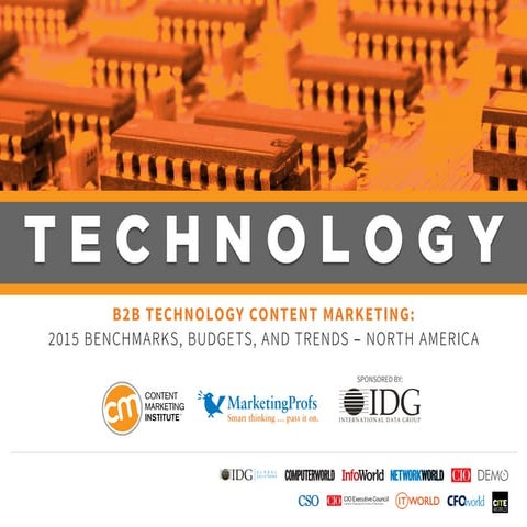 2015 B2B Tech Content Marketing Benchmarks 