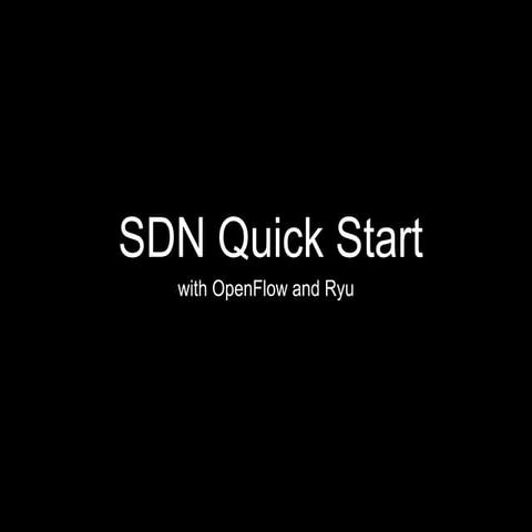 2015 COSCUP SDN Workshop -- SDN Quick Start
