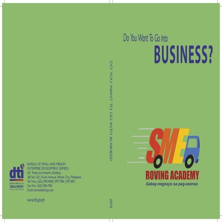 Do you want to go into business?