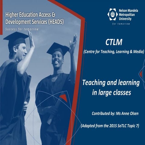 2015 Education Faculty:  Large classes presentation