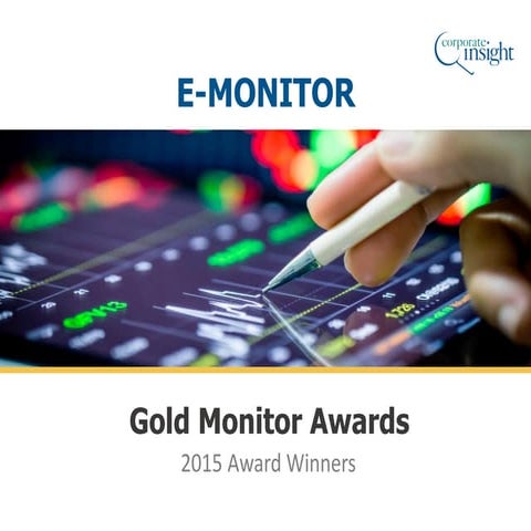 2015 E-Monitor Awards