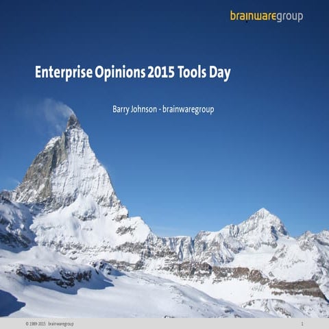 brainwaregroup ITAM Review Tools Day Presentation 2015