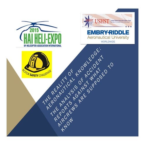 Analysis and Importance of Helicopter Accident Reports