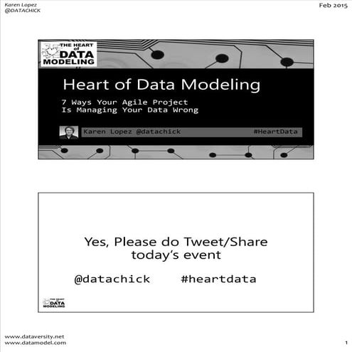 The Heart of Data Modeling: 7 Ways Your Agile Project is Managing Data Wrong