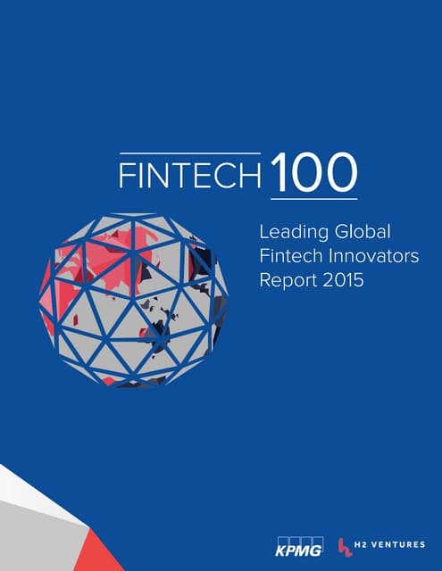 The 100 Leading Global Fintech Innovators 2015 