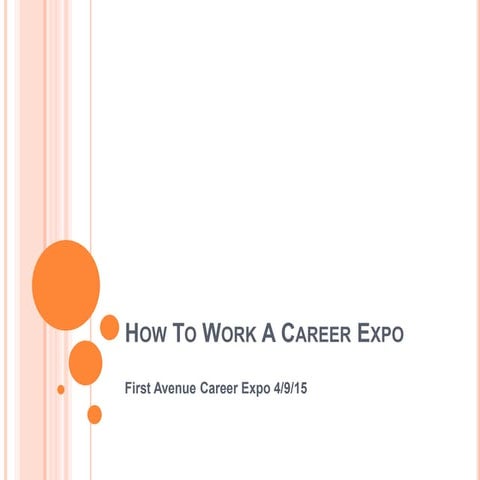 Career fair prep workshop | PPTX