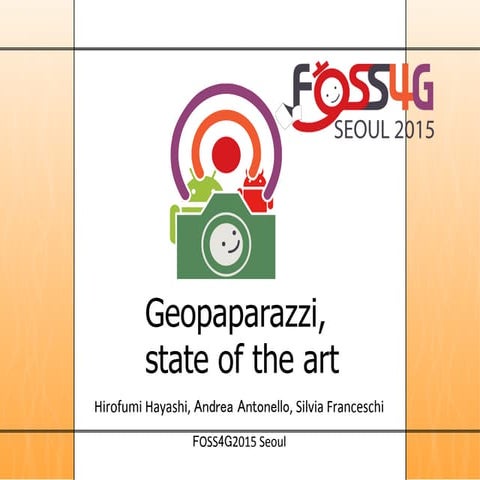 Geopaparazzi, state of the art