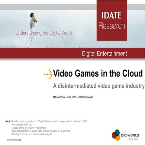 Digitization in game industry act2: the cloud