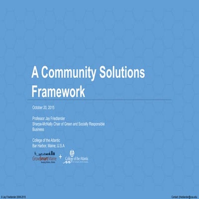 The Abundance Cycle - Professor Jay Friedlander @The GrowSmart Maine Annual M...