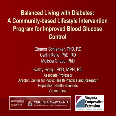 Balanced Living with Diabetes