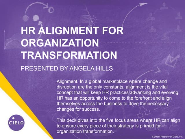 HR Alignment for Organization Transformation